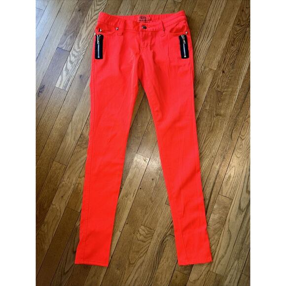 womens TRIPP NYC daang goodman bright orange skinny jeans sz 3 *A8 - Picture 1 of 6